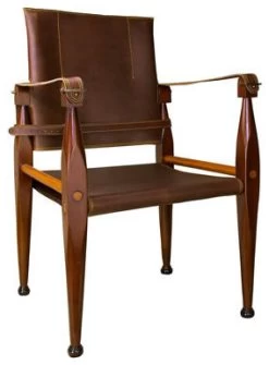 Bridle Leather Campaign Chair