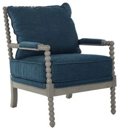 Chair Brushed Gray Base, Azure