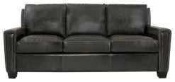 Modern Track Arm Leather Sofa