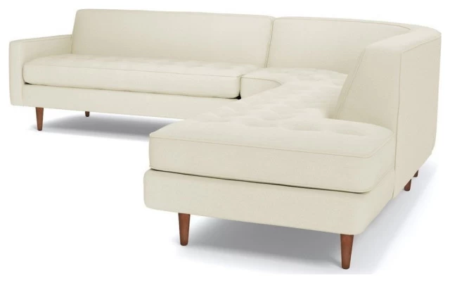 Apt2B Monroe 3-Piece Sectional Sofa, Buckwheat, Chaise On Right